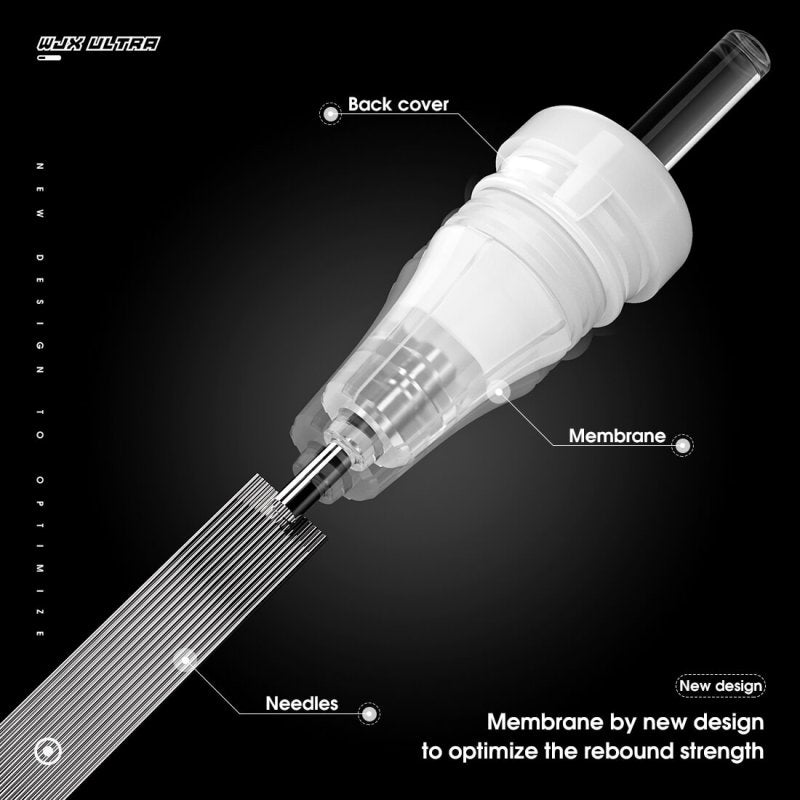 WJX Ultra Cartridges 1 Round Liner Needle / 5mm Taper - 20pcs