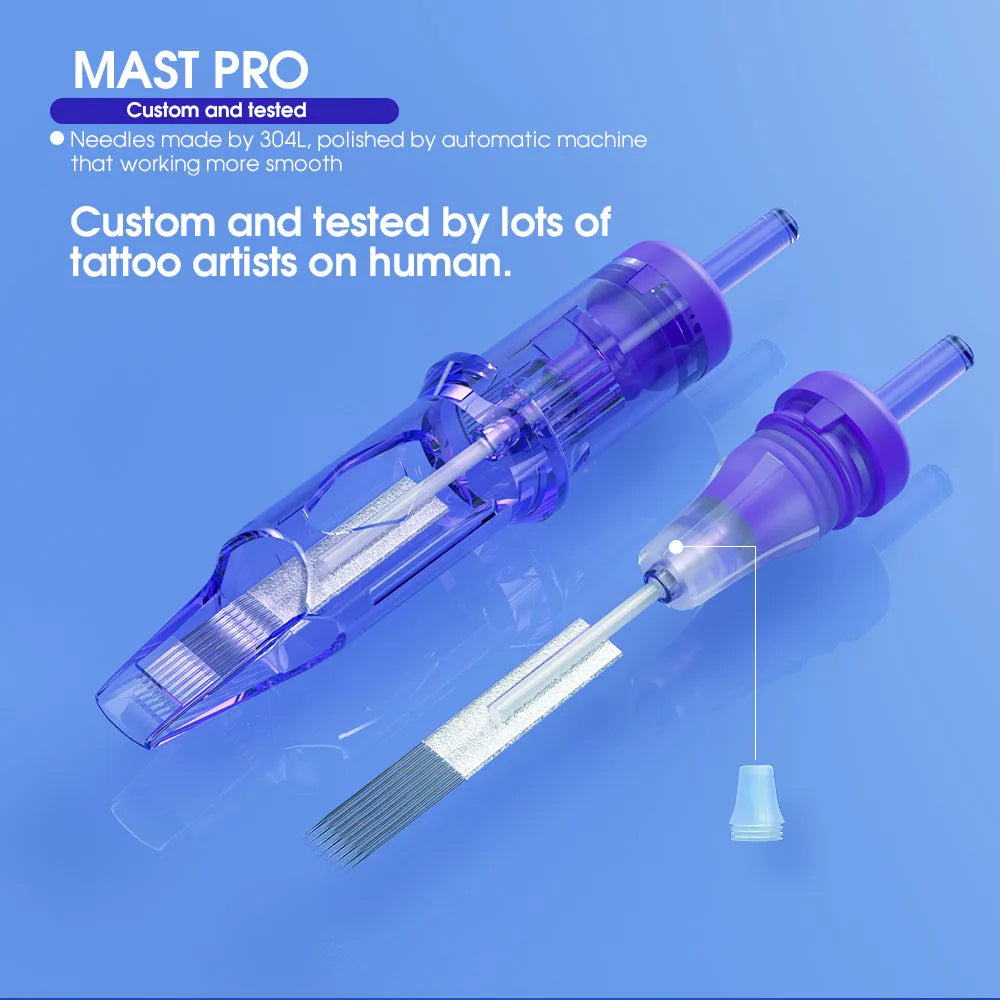 Mast PRO Cartridges Needle 9 Magnum / 3.5mm Taper 20pcs Pure PMU