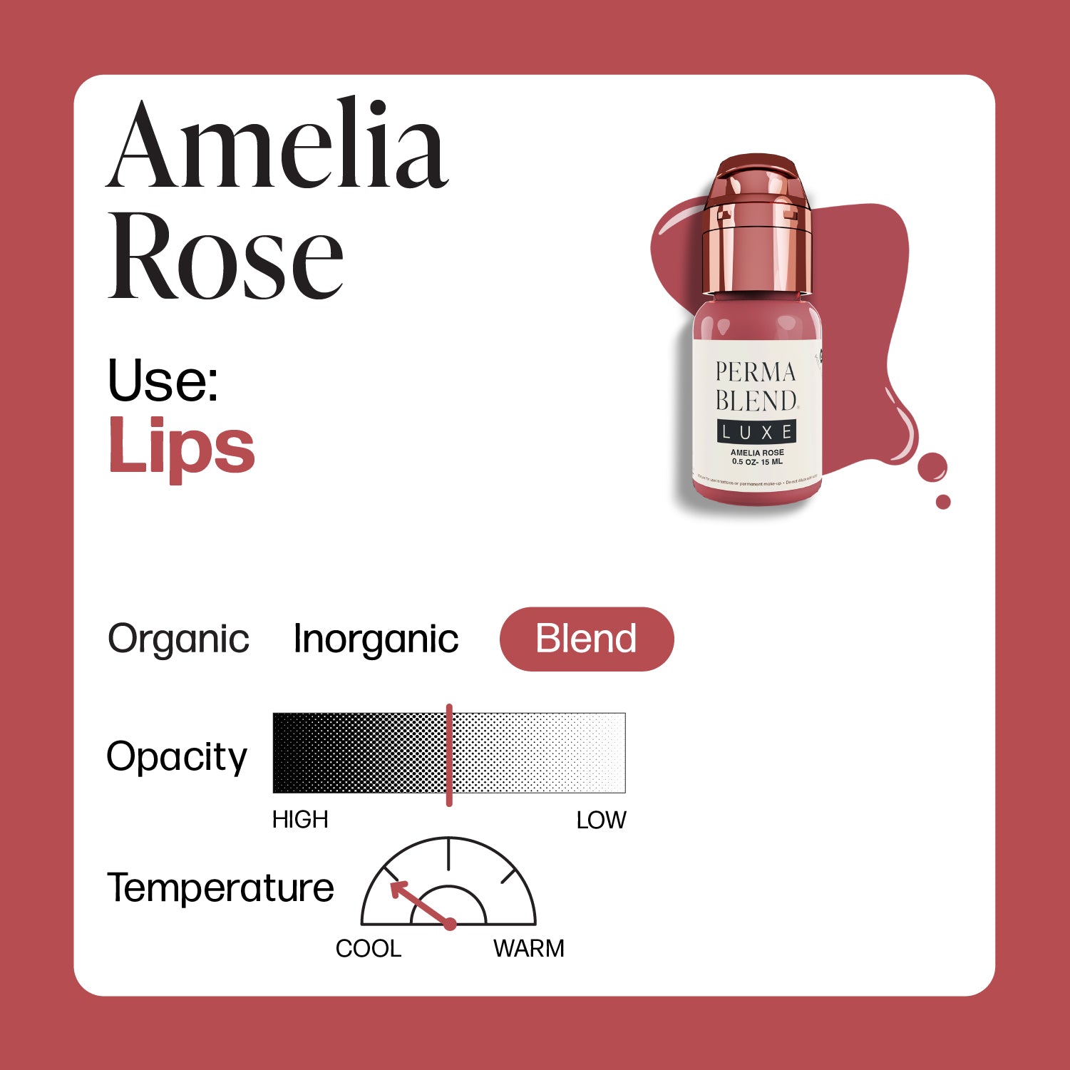 Perma Blend Luxe PMU Ink - Amelia Rose 15ml
