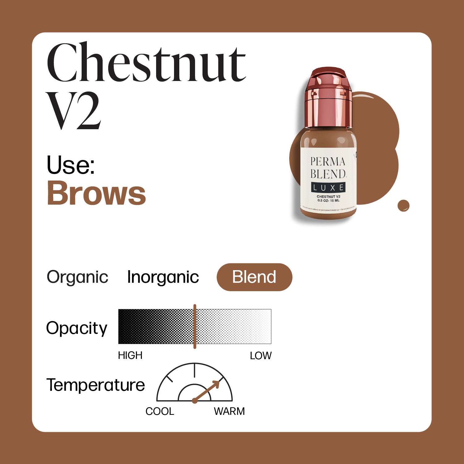 Perma Blend Luxe PMU Ink - Chestnut v2 15ml
