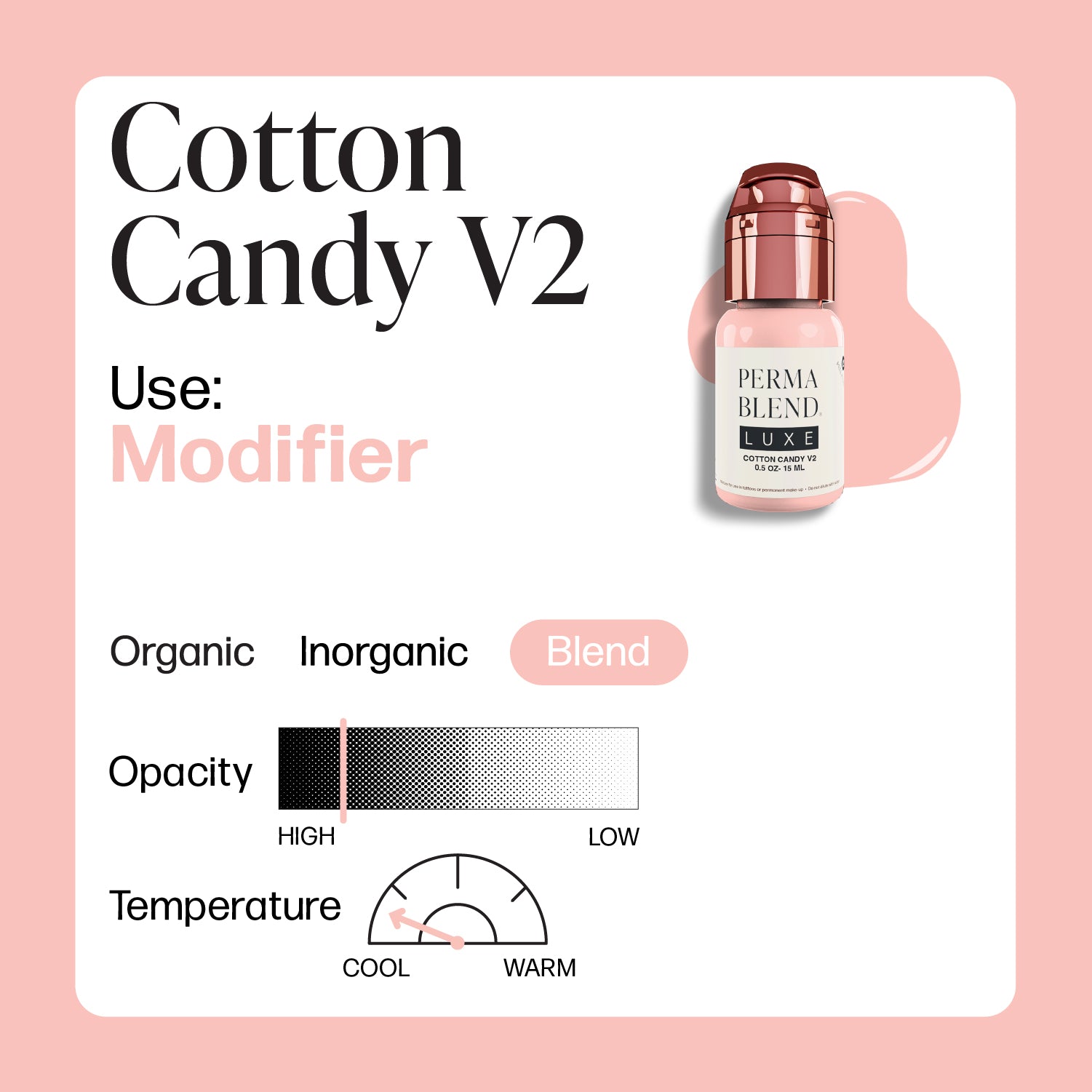 Perma Blend Luxe PMU Ink - Cotton Candy v2 15ml