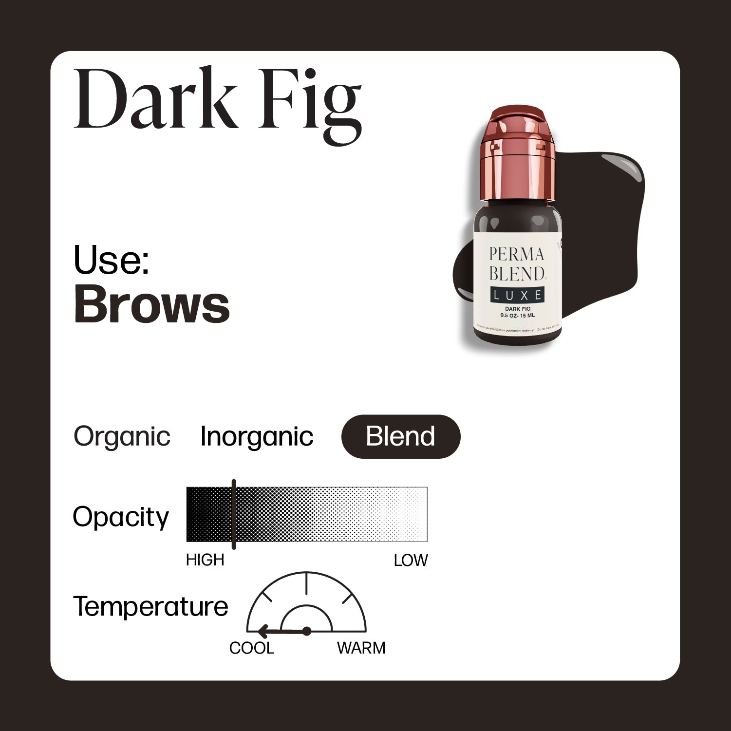Perma Blend Luxe PMU Ink - Dark Fig 15ml