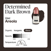 Perma Blend Luxe PMU Ink - Determined Dark Brown 15ml