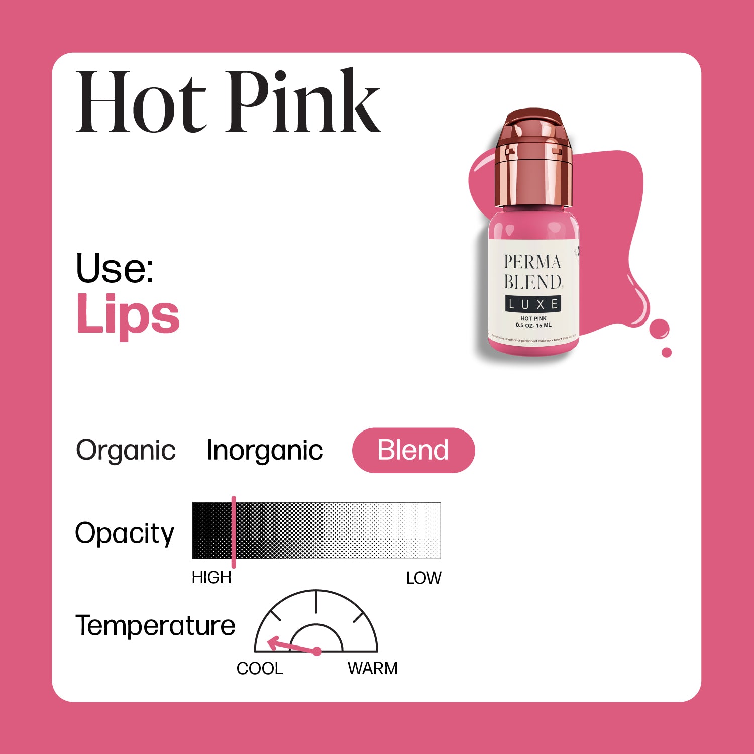 Perma Blend Luxe PMU Ink - Hot Pink 15ml