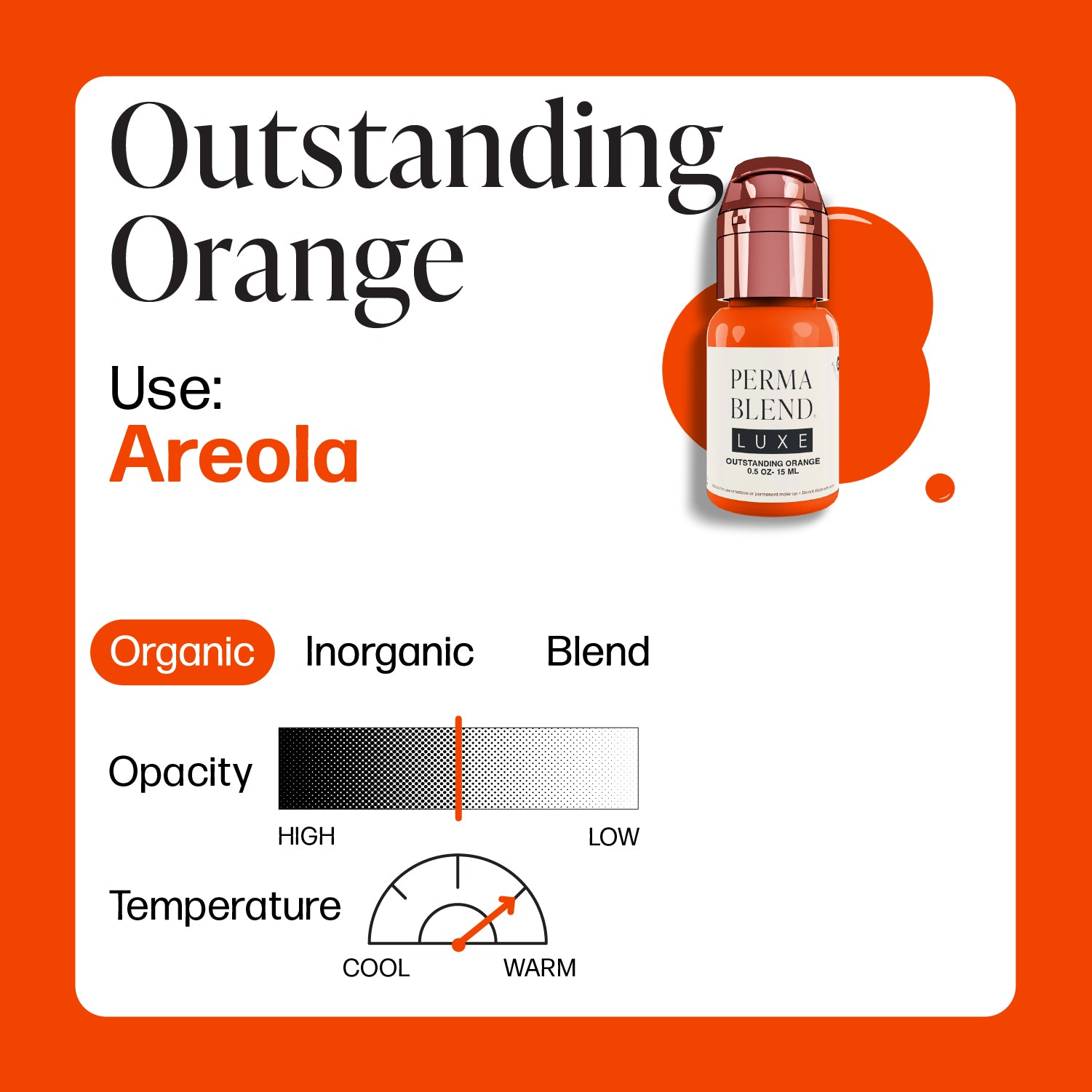 Perma Blend Luxe PMU Ink - Outstanding Orange 15ml