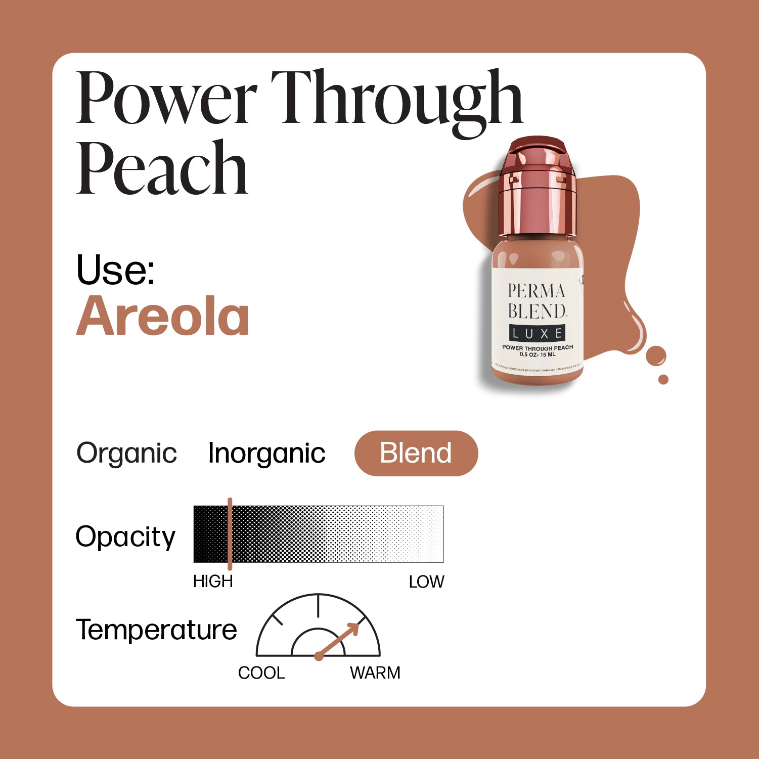 Perma Blend Luxe PMU Ink - Power Through Peach 15ml