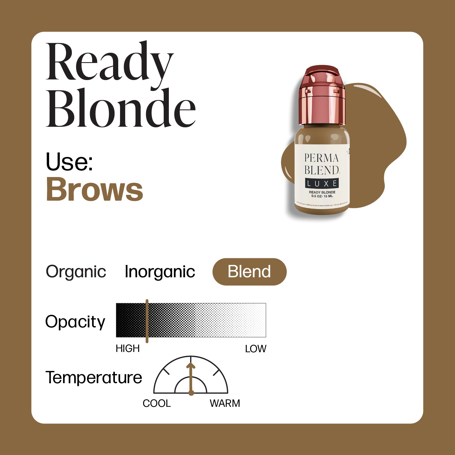 Perma Blend Luxe PMU Ink - Ready Set, Go Pre-Modified Set - Ready Blonde 15ml