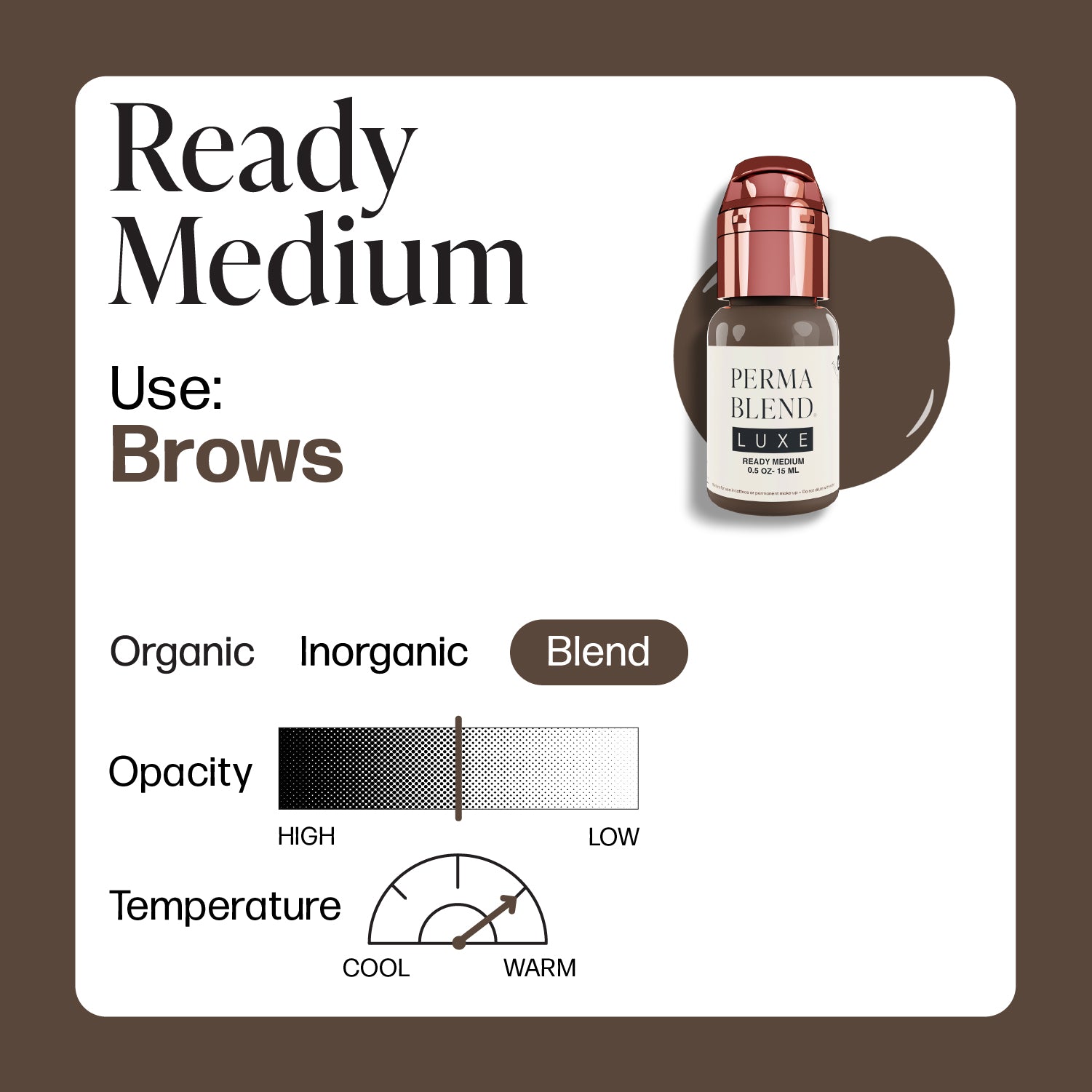 Perma Blend Luxe PMU Ink - Ready Set, Go Pre-Modified Set - Ready Medium 15ml