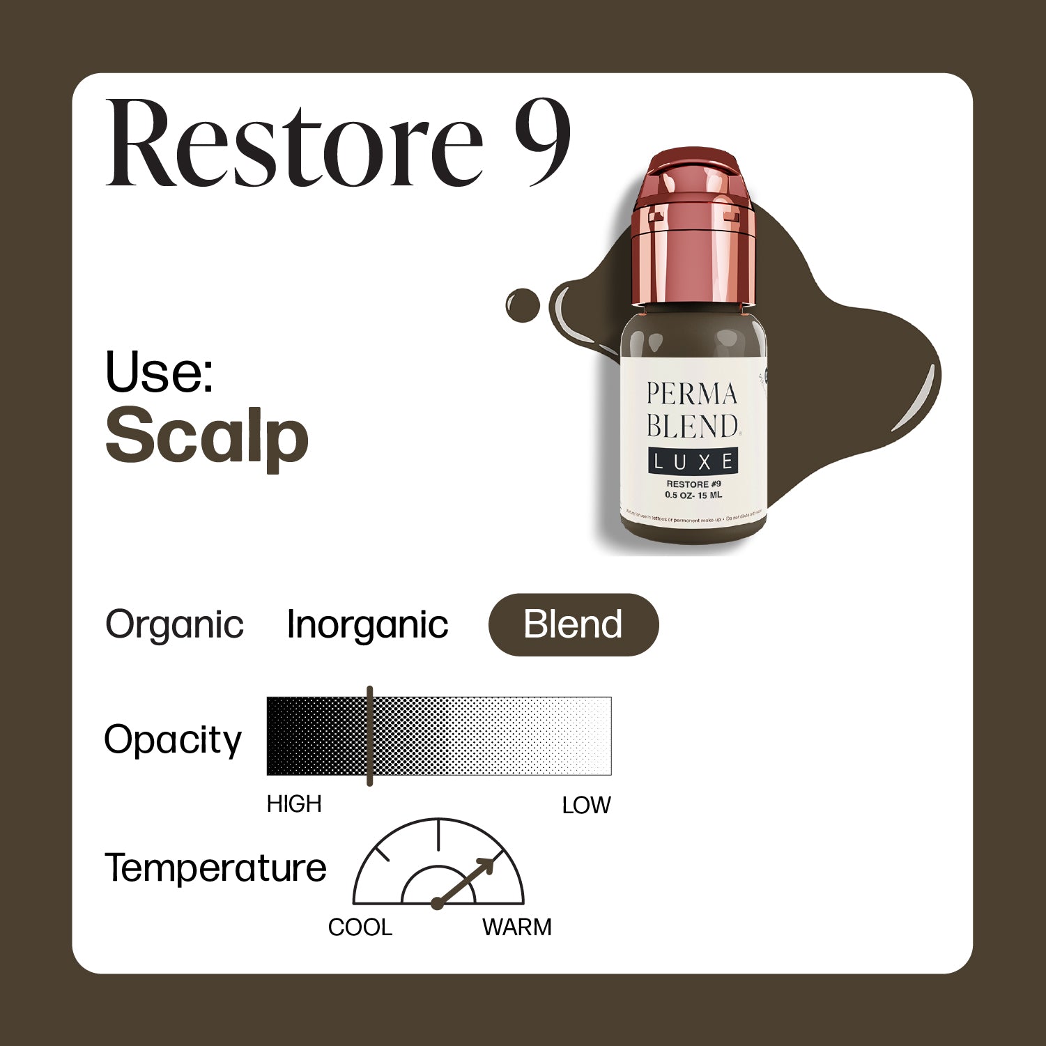 Perma Blend Luxe PMU Ink - Stevey G. Restore #9 15ml