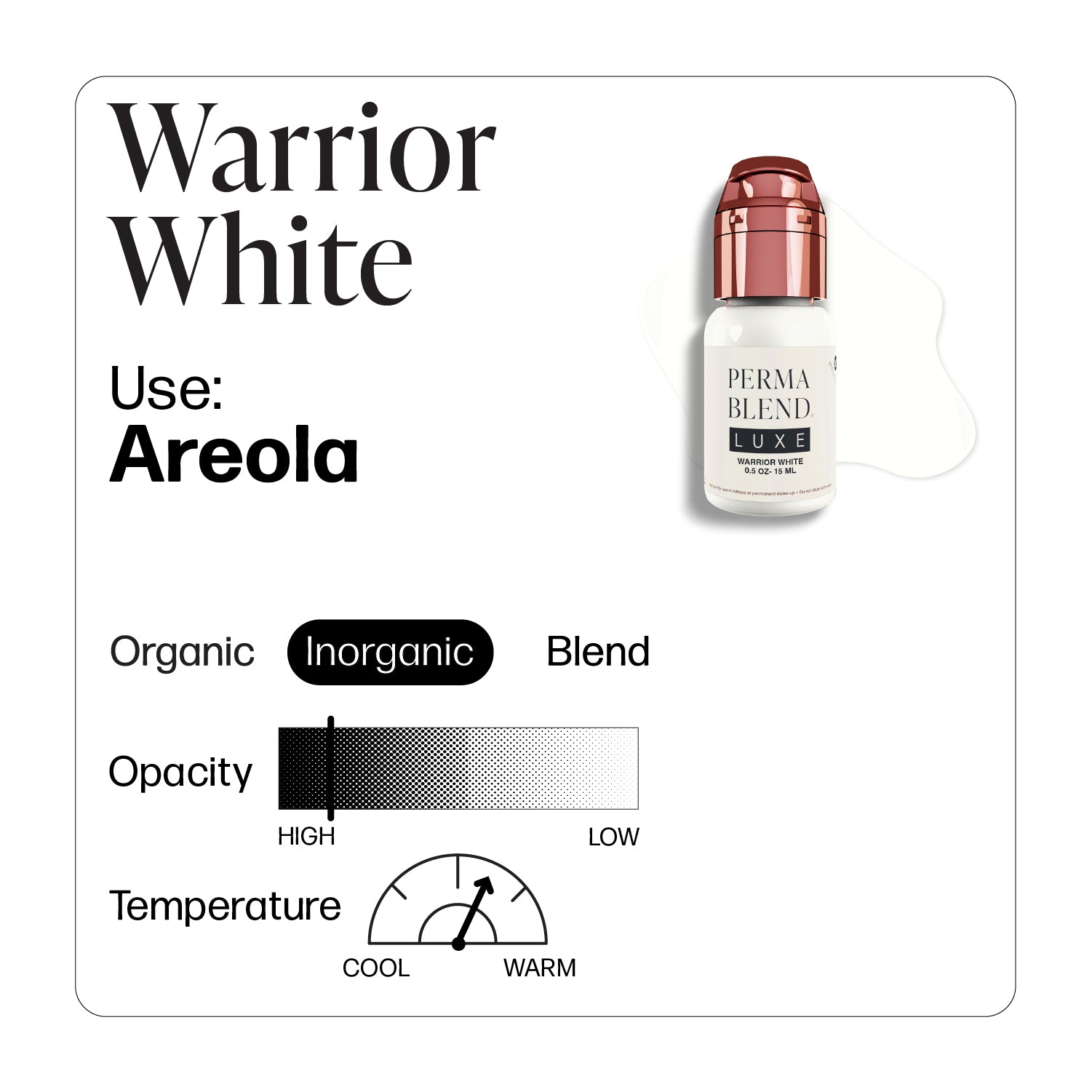 Perma Blend Luxe PMU Ink - Warrior White 15ml