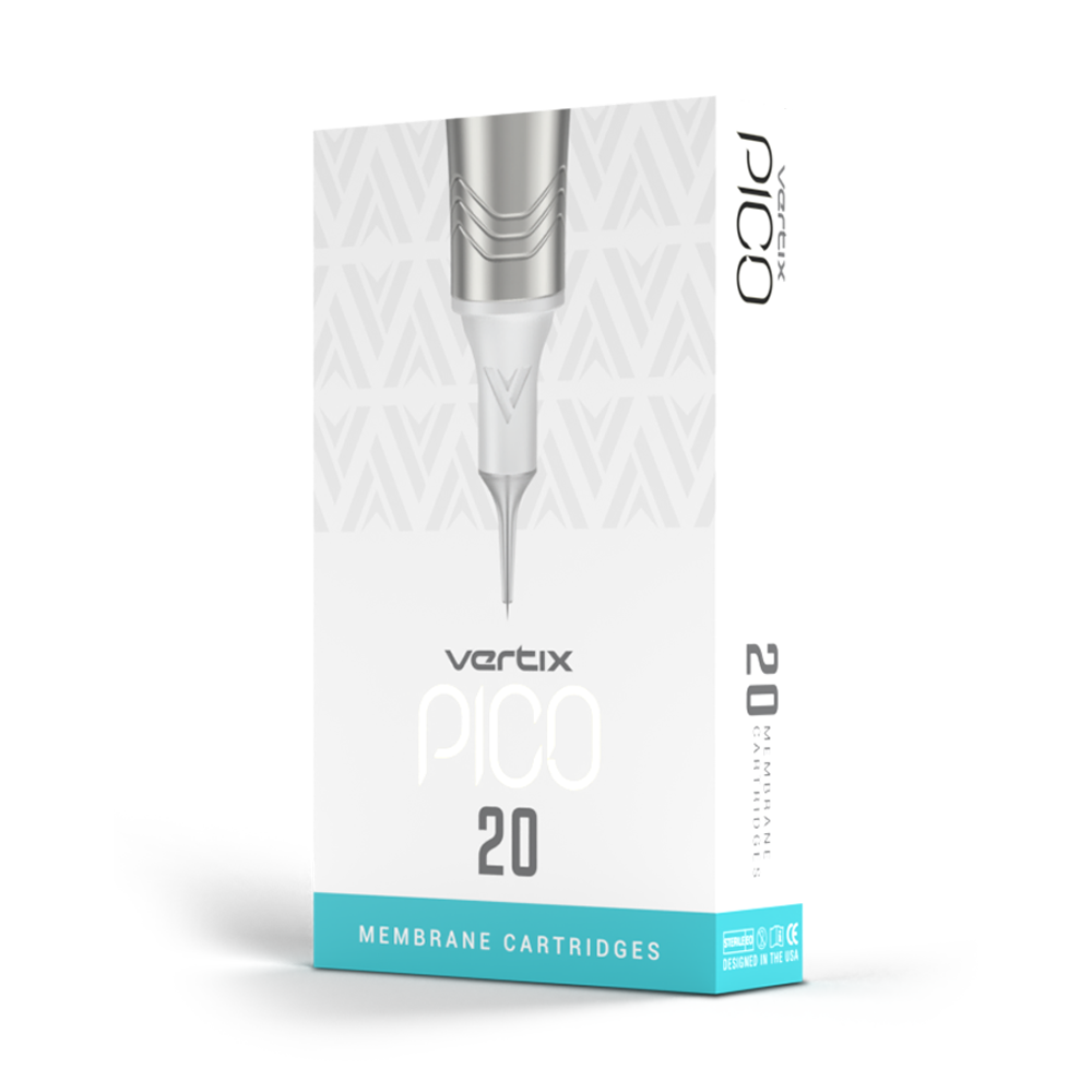 Vertix Pico Cartridges 0.25mm 3 Magnum Flat Long Taper Needle - 20pcs