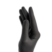 Box of 100 Stellar Nitrile Black Gloves