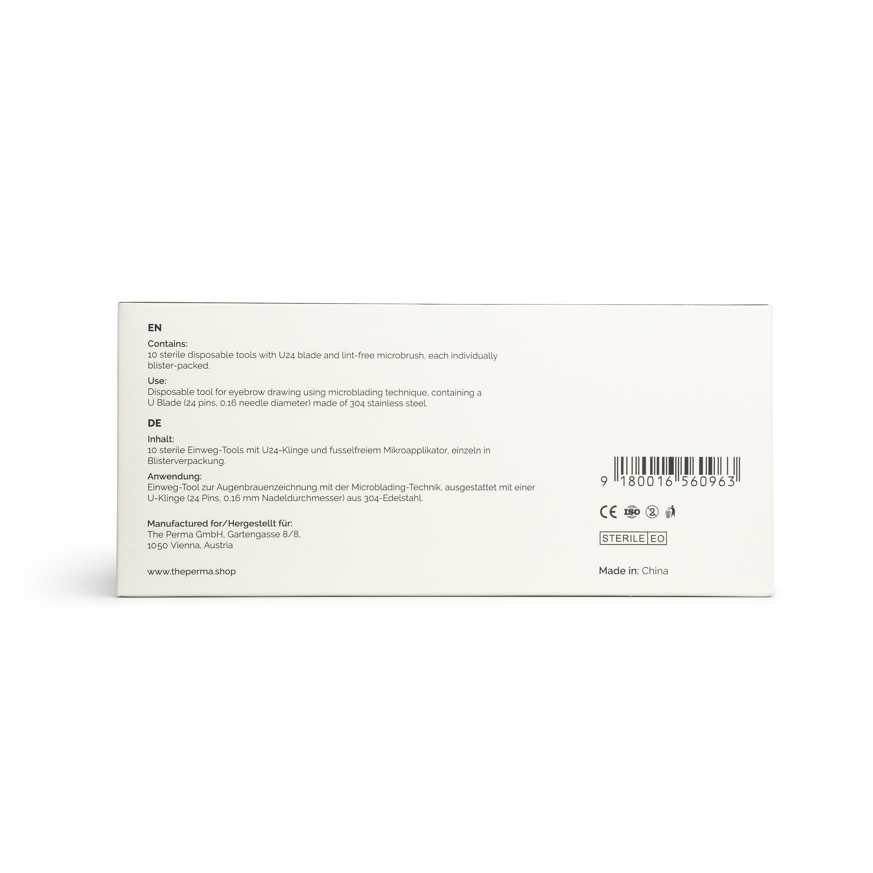 The Perma - Microblading Disposable Tools 10pcs - U24 0.16