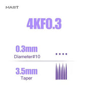 Mast PRO Cartridges 1004KF - 0,30mm / 3,5mm Taper - 20pcs - The Perma