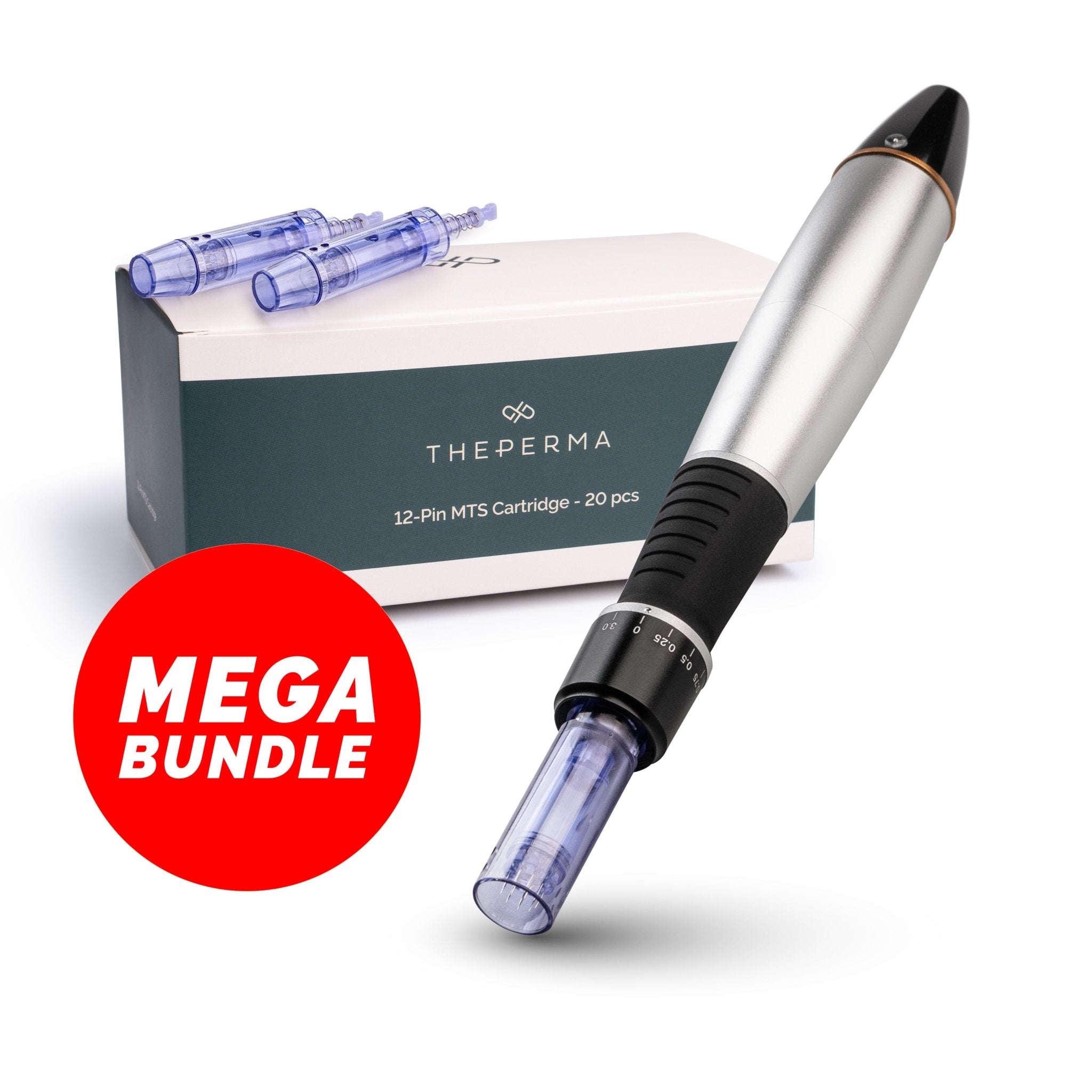 The Perma - Microneedling Pen with 12 - Pin MTS Cartridge - The Perma