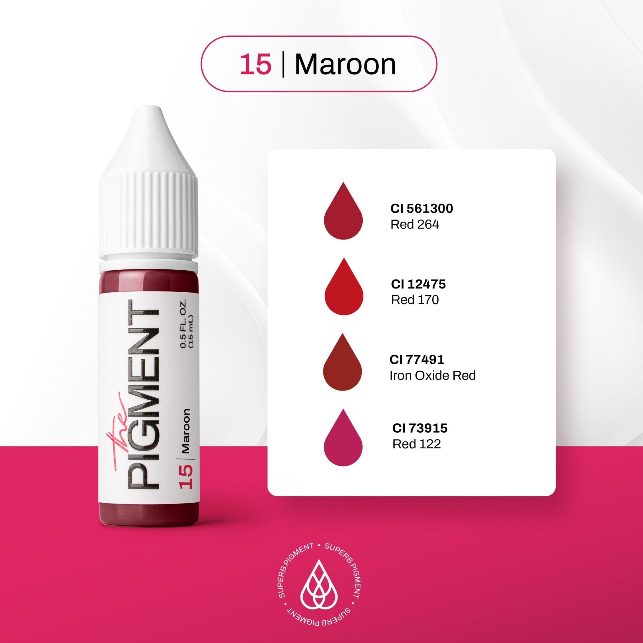 The Pigment - 15 Maroon - 15ml - The Perma